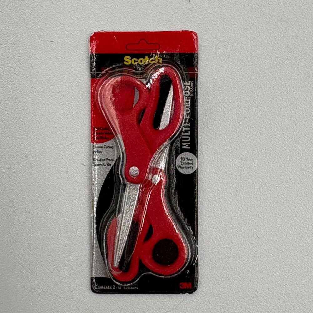 Mini Minature Dollhouse Scotch Scissors Multipurpose Two-Pack